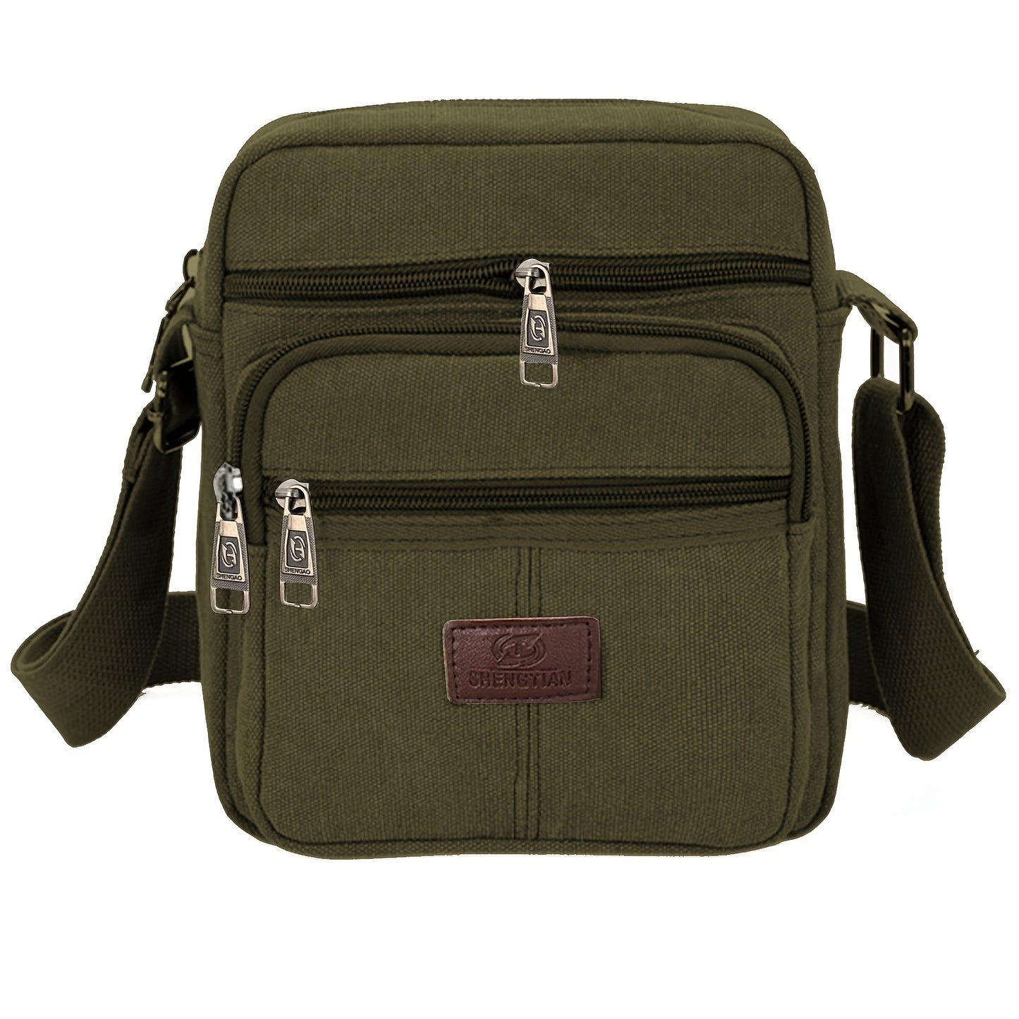 Men's Canvas Crossbody Bag, Casual Travel Messenger Bag