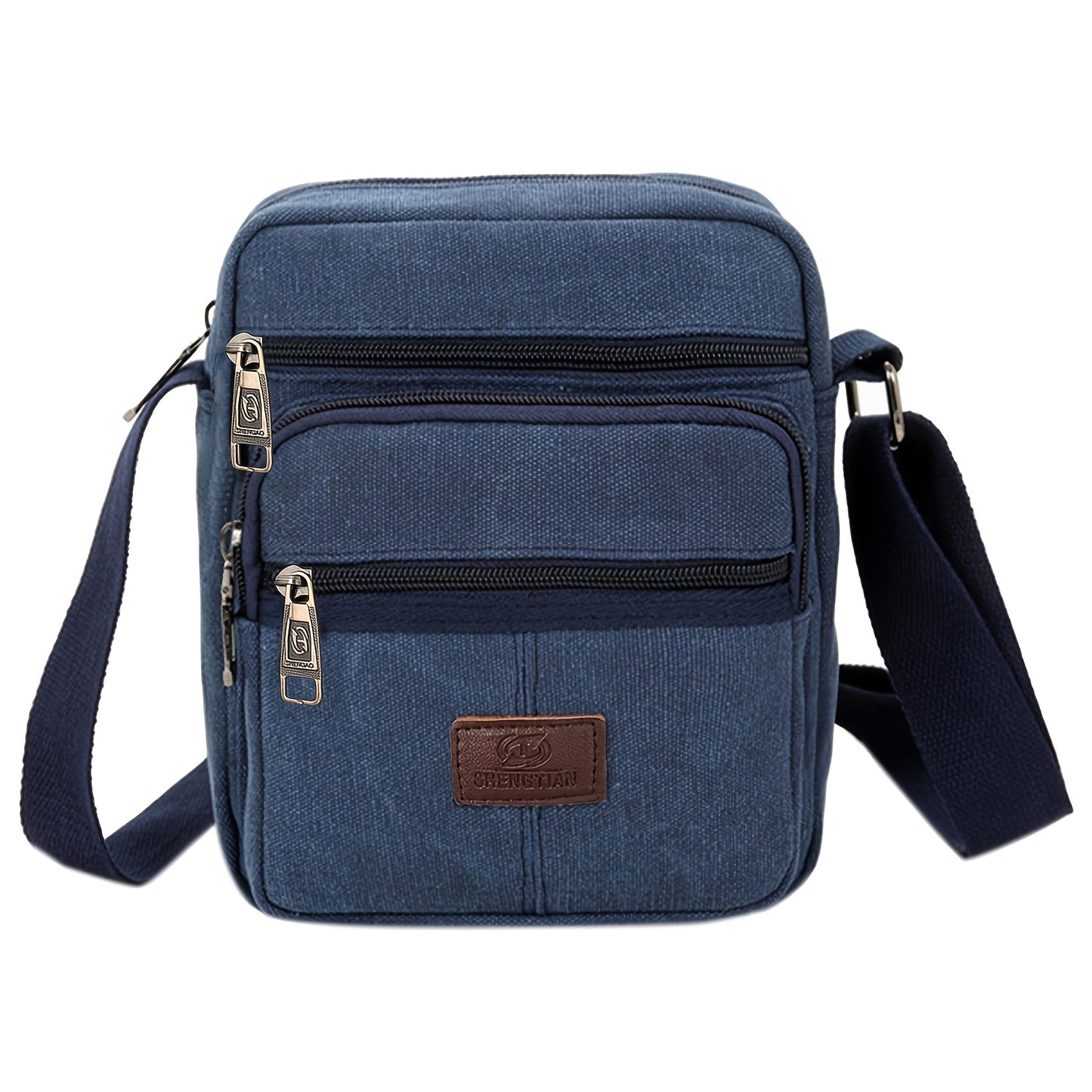 Men's Canvas Crossbody Bag, Casual Travel Messenger Bag